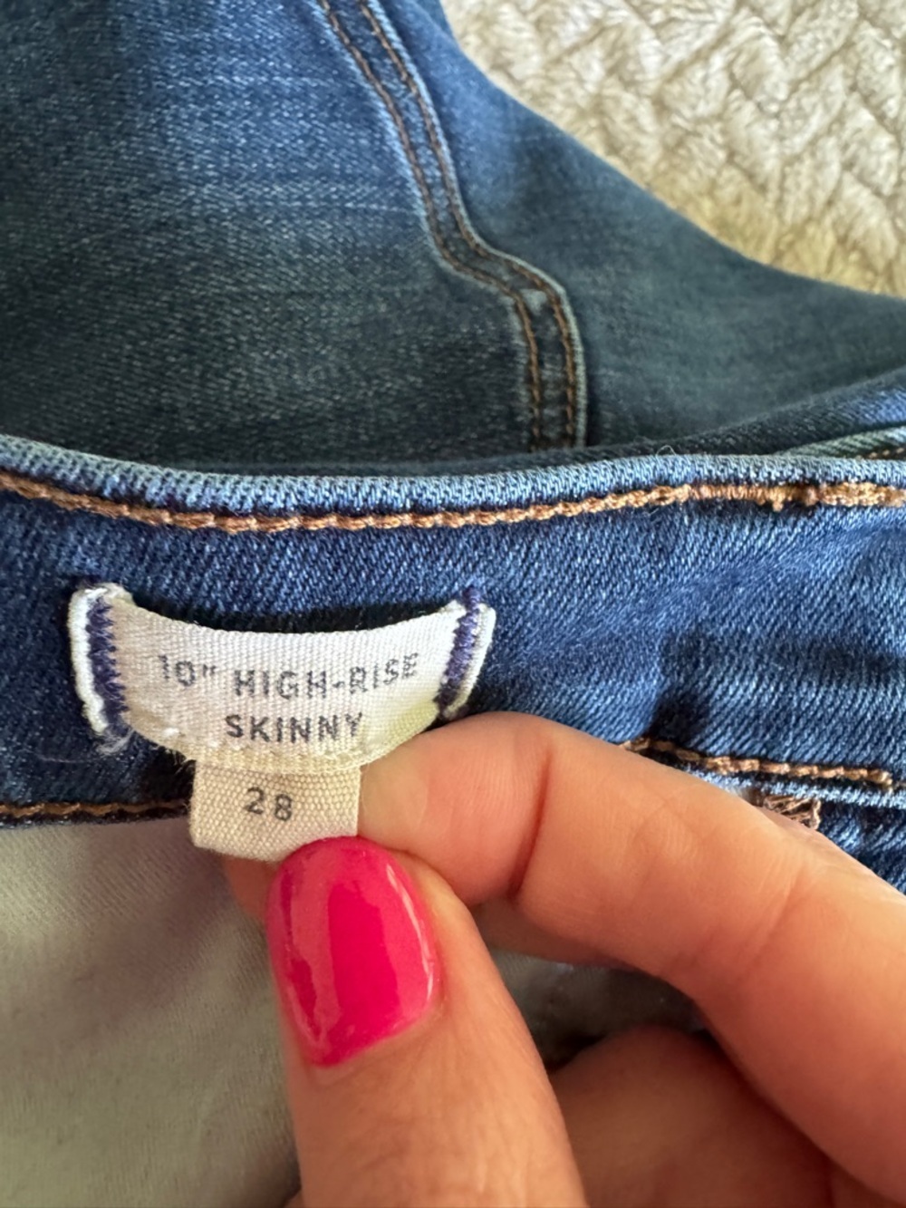 Madewell High Rise Skinny Jeans in Medium Blue Wash Size 28 - Picture 10 of 11
